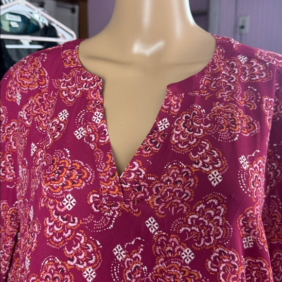 Maurices Floral Pink Women's Top Size 2X - Picture 5 of 6